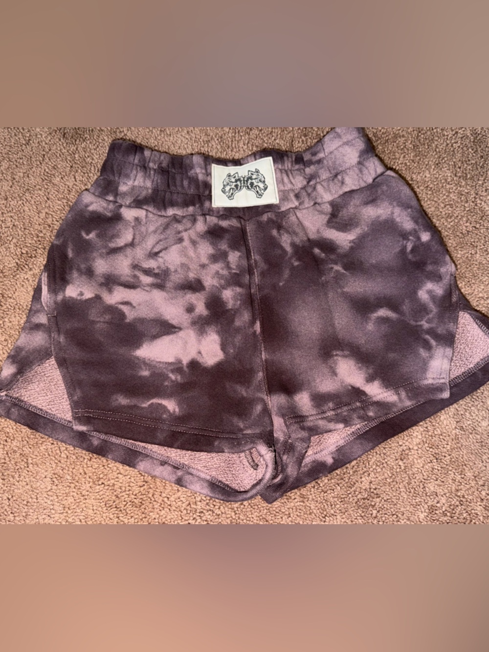 Darc Sport Plush Lounge Shorts in Mauve and Dusty Purple
